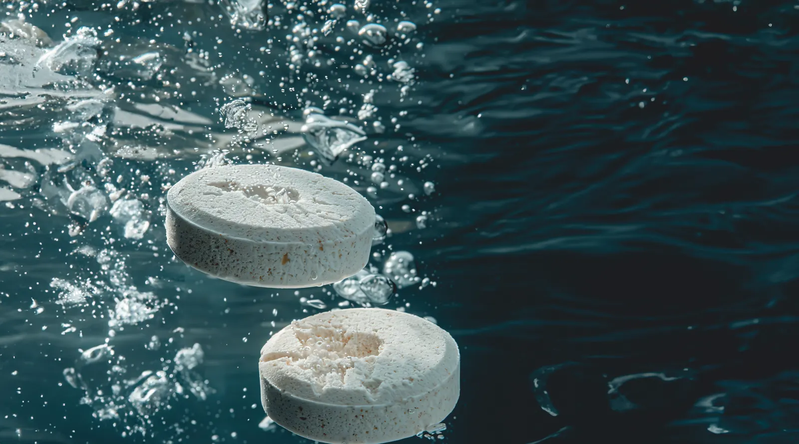 Chlorine disinfectants for swimming pools