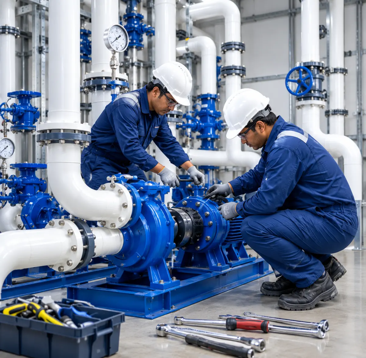 Onsite training for water treatment plant operators by Crown Puretech